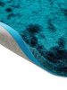 Shaggy szőnyeg Whisper Turquoise o 80 cm kör alakú