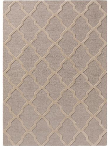 Gyapjúszőnyeg Windsor Grau/Beige 80x150 cm