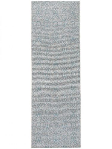 Kül- és beltéri futószőnyeg Cleo Beige/Turquoise 80x240 cm