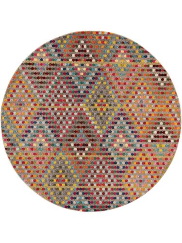 Rug Casa Multicolour ø 120 cm round