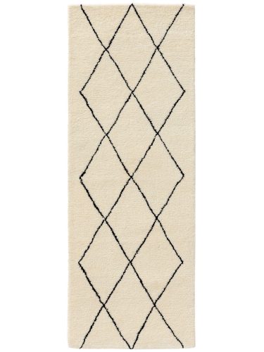 Wool futószőnyeg Berber Cream 70x200 cm