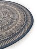 In- & Outdoor Rug Metro Blue ø 120 cm round