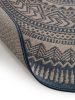 In- & Outdoor Rug Metro Blue ø 120 cm round