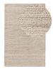 Wool Rug Beads Beige 120x170 cm