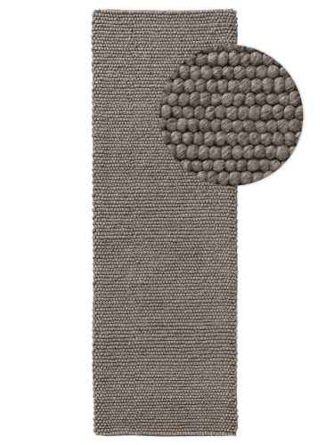 Wool futószőnyeg Beads Grey 70x200 cm