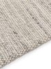 Wool Rug Beads Light Grey 15x15 cm Sample