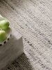 Wool Rug Beads Light Grey 120x170 cm