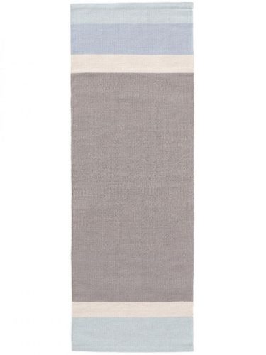 Gyapjú futószőnyeg New Stripes Light Grey/Mint 70x200 cm