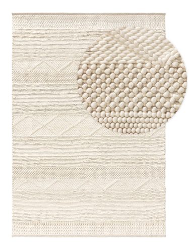 Wool Rug Alva Cream 15x15 cm Sample