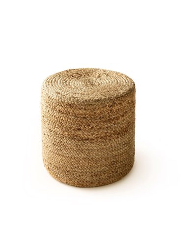 Jute Kézzel készült Pouf Jutta Light Brown 40x40x40 cm