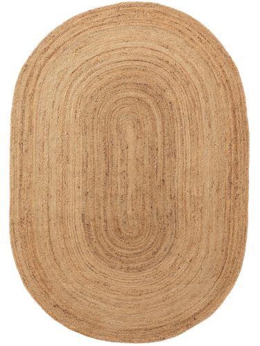 Juta szőnyeg Oval Jutta Light Brown 160x230 cm