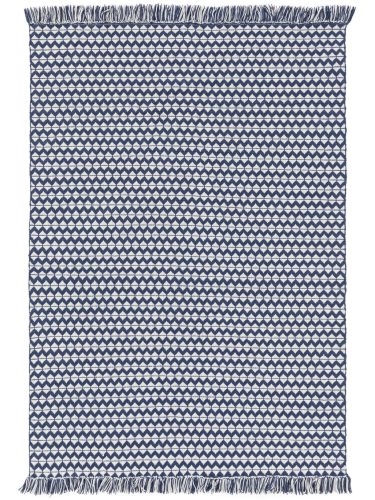 Rug made from recycled material Morty Dark Blue 15x15 cm Sample