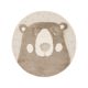 Kids rug Carlo Cream/Taupe ø 120 cm round