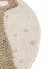 Kids rug Carlo Cream/Taupe ø 120 cm round