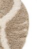 Kids rug Carlo Cream/Taupe ø 120 cm round