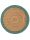 Jute Rug Jutta Green 115 cm round