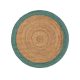 Jute Rug Jutta Green 115 cm round