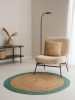 Jute Rug Jutta Green 115 cm round