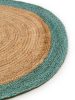 Jute Rug Jutta Green 115 cm round