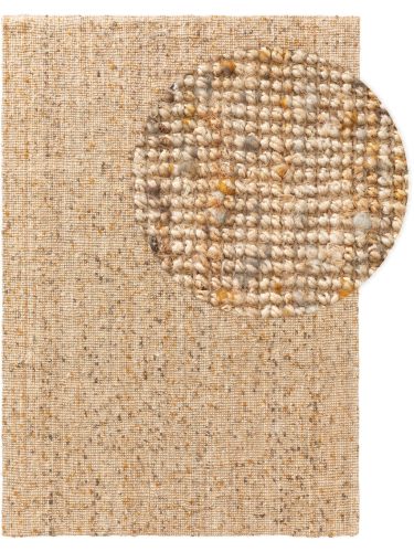 Jute Rug Sam natural/yellow 15x15 cm Sample