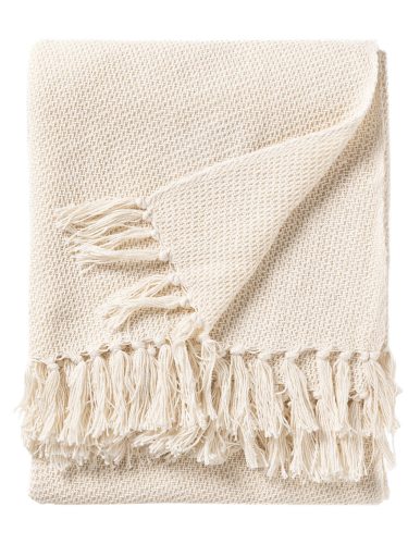 Cotton blanket Ezra Ivory 125x150 cm