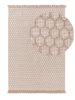 Rug made from recycled material Mimpi Taupe 15x15 cm Sample