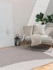 Rug made from recycled material Mimpi Taupe 15x15 cm Sample