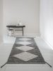 Wool Runner Nahla White/Black 70x200 cm