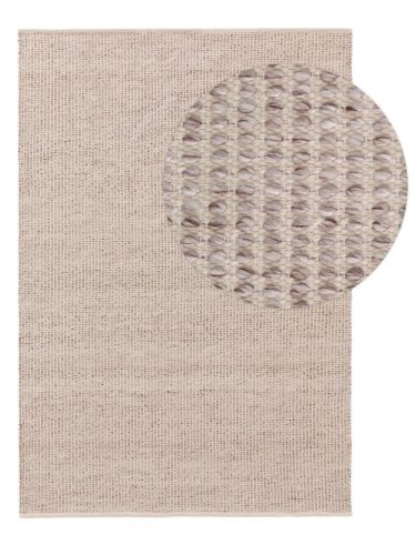 Újrahasznosított anyagból készült szőnyeg Nyssa Cream/Taupe 200x300