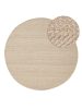 Wool Rug Lars Beige ø 100 cm round