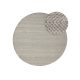 Wool Rug Lars Light Grey ø 200 cm round