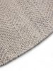 Wool Rug Lars Light Grey ø 200 cm round