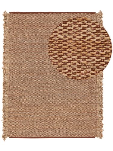 Jute Rug Alexandra Beige/Brown 80x150 cm