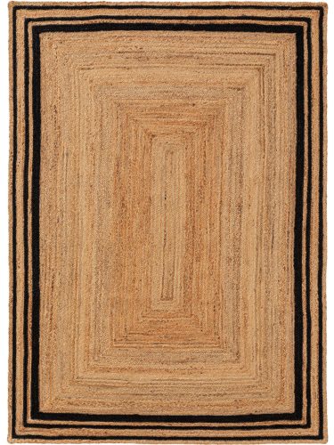 Jute Rug Jutta Black 15x15 cm Sample