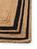 Jute Rug Jutta Black 15x15 cm Sample