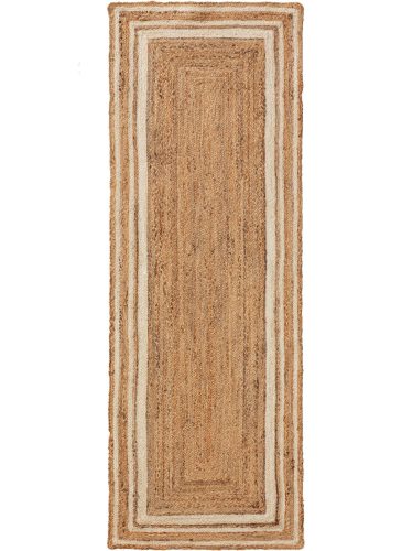 Jute Rug Jutta White 80x250 cm