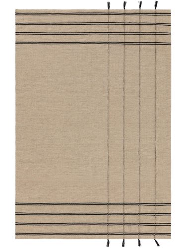 Wool Rug Kambiz Beige/Black 15x15 cm Sample