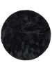 Shaggy Round Rug Cloudy Charcoal ø 160 cm round