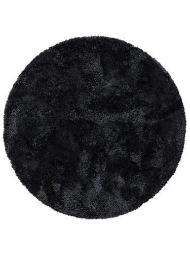 Shaggy Round Rug Cloudy Charcoal ø 200 cm round