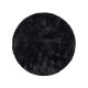 Shaggy Round Rug Cloudy Charcoal ø 200 cm round