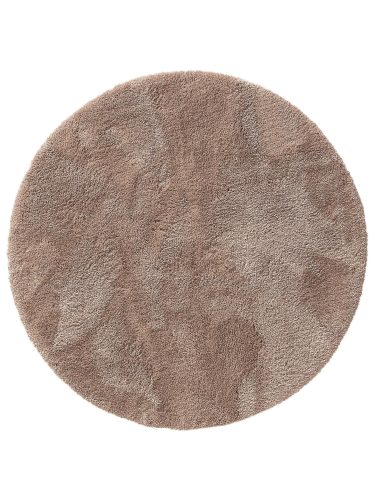 Shaggy Round Rug Cloudy Taupe ø 160 cm round