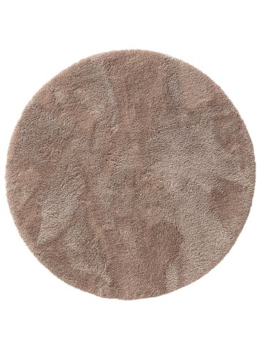 Shaggy Round Rug Cloudy Taupe ø 200 cm round