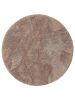 Shaggy Round Rug Cloudy Taupe ø 80 cm round