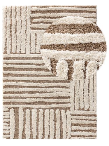 Shaggy rug Tibo Cream/Beige 120x170 cm