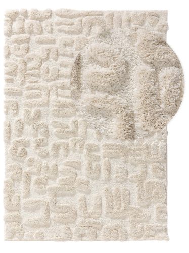 Shaggy rug Tibo Cream/Beige 120x170 cm