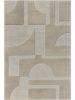 Wool Rug Logan Light Grey 200x300 cm