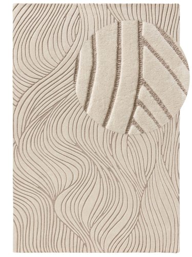 Wool Rug Tess Cream/Taupe 120x170 cm