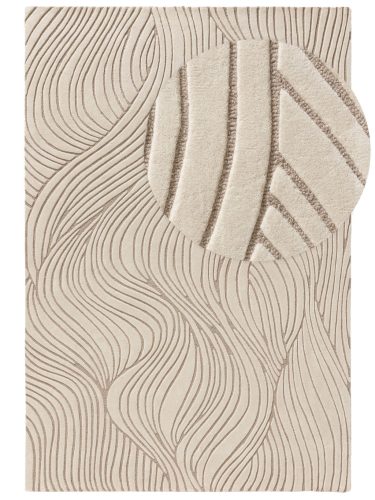 Wool Rug Tess Cream/Taupe 200x300 cm