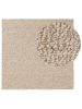 Wool Rug Patch Brown 200x200 cm