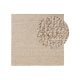 Wool Rug Patch Brown 200x200 cm